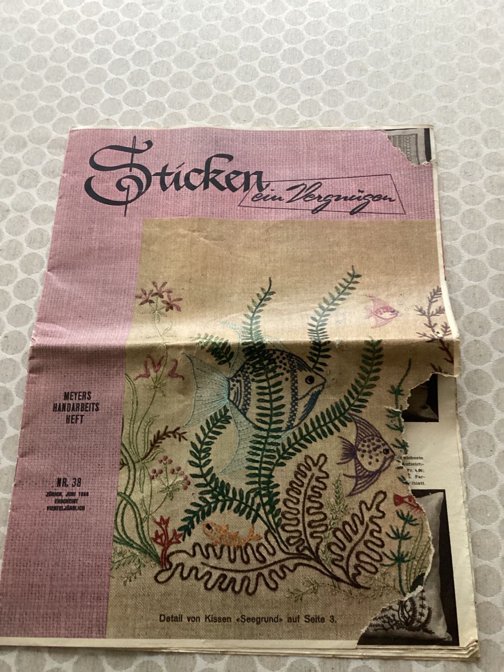 Zeitschriften & Magazine: Diverse alte Stickvorlagen – Gebraucht aus Wassen UR von SABDOM 1