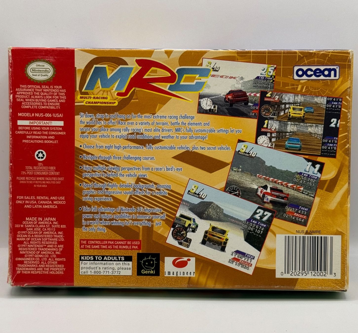 Nintendo Giochi: MRC Multi Racing Championship - Nintendo 64 - OVP - CIB – Usato da Dietikon venduto da gab_qz7y 1