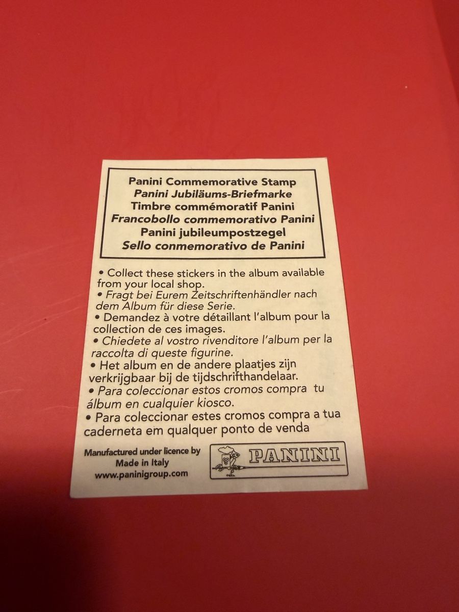 Panini Sammelbilder & Trading cards: Commemorative Stamp panini 2006 – Gebraucht aus Treyvaux von goali1fcea 1