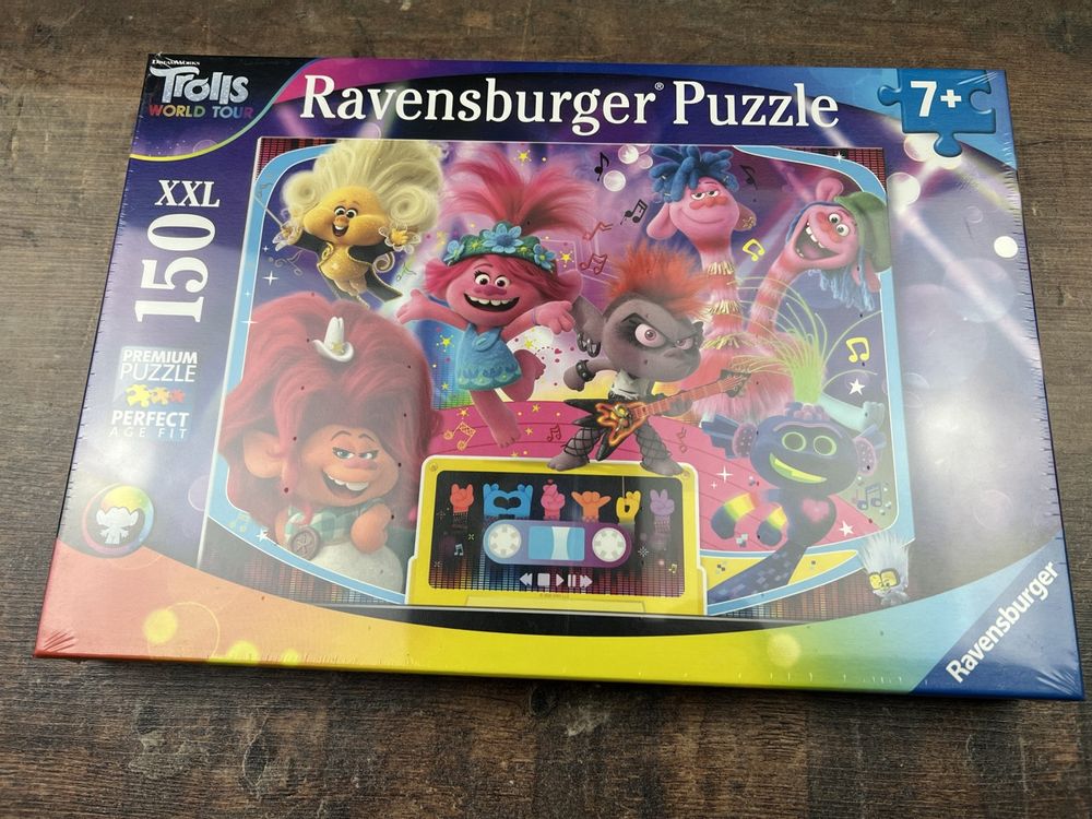 Ravensburger Trolls 2 World Tour 4 Puzzles pour Enfants à partir de 3 Ans (12, 16, 20, 24 pièces