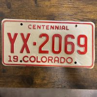 🇺🇸 Vintage U.S. Autoschild - Colorado YX-2069