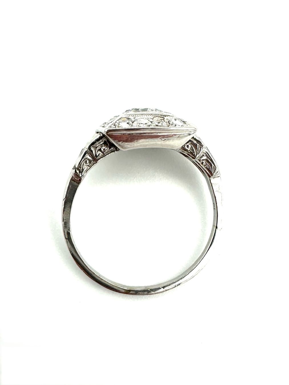 Anelli: Bague Art-Déco platine et diamants – Usato da Renens VD venduto da Diademe.sarl 9