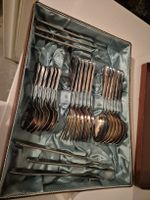 Besteck Set Silber Metall 6 Personen guter Zustand