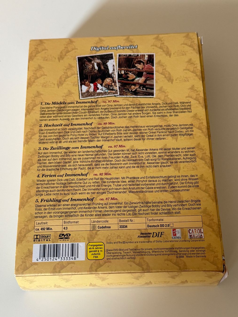 Tutti i DVDs: DVD Box Set Immenhof 5 DVD's – Usato da Altstätten SG venduto da sheamus 1
