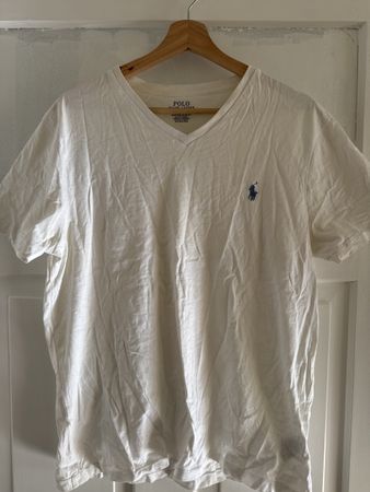 Polo Ralph Lauren T-Shirt Custom Slim Fit Weiss Grösse L