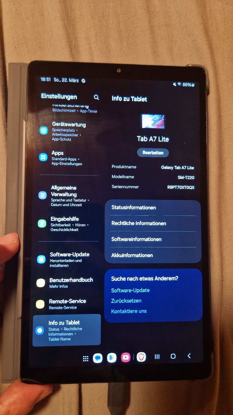 Samsung Tablet PC: Galaxy Tab A7 Lite inkl. Schutzhülle – Nuovo (secondo la descrizione) da Brienz BE venduto da Grafi