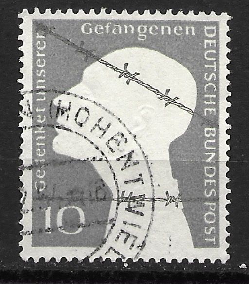Tutti i francobolli: BRD 1953: Deutsche Kriegsgefangene – Usato da Zürich venduto da Rainstamps
