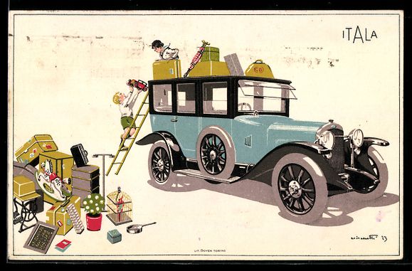 Articles de publicité: Itala-Auto wird mit zahlreichen Koffern  – D'occasion à Berlin par bartko-reher