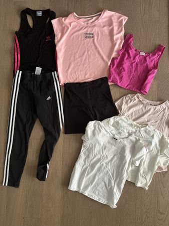 Kleidungspaket Mädchen T-Shirts Tops Leggings, 146/152
