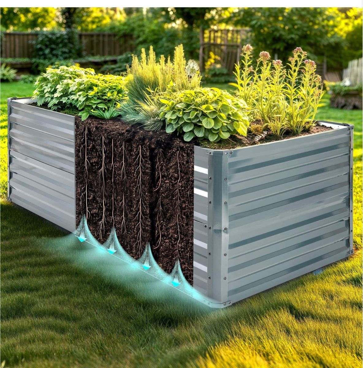 Blumentöpfe: Metall Hochbeet 180 x 90 x 45 cm – Neu und originalverpackt aus Amriswil von JaJa-Express 2