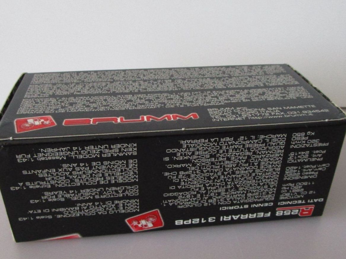 Ferrari Modellautos: BRUMM FERRARI  312PB -  BUENOS AIRES 1971 – Neu und originalverpackt aus Chêne-Bourg von breno56 5