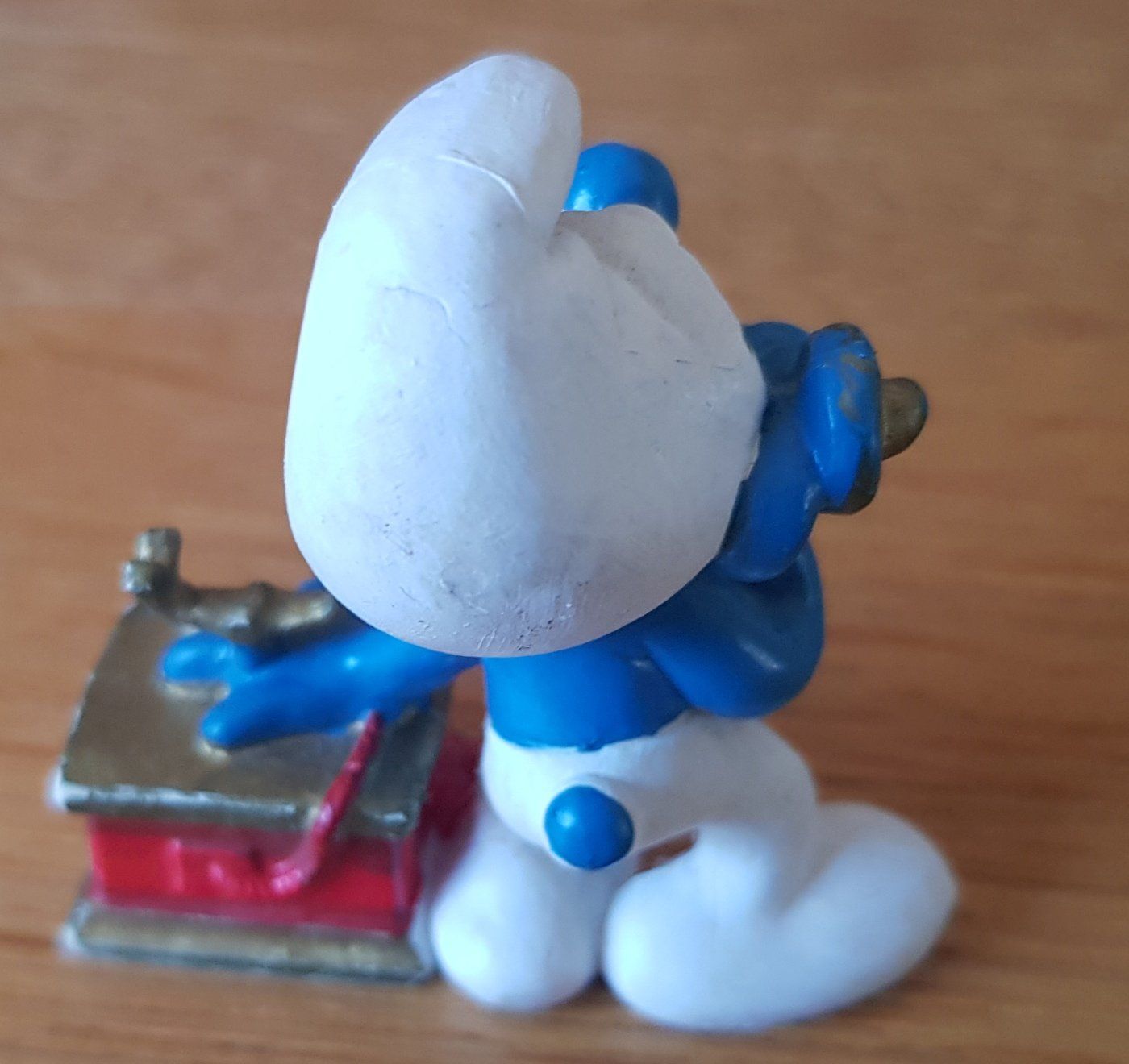 Schleich Giocattoli: Schleich-Spielfigur Schlumpf mit Telefon – Usato da Schaffhausen venduto da asyouwestley 1