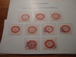Liechtenstein, Set Portomarken 1920, */o
