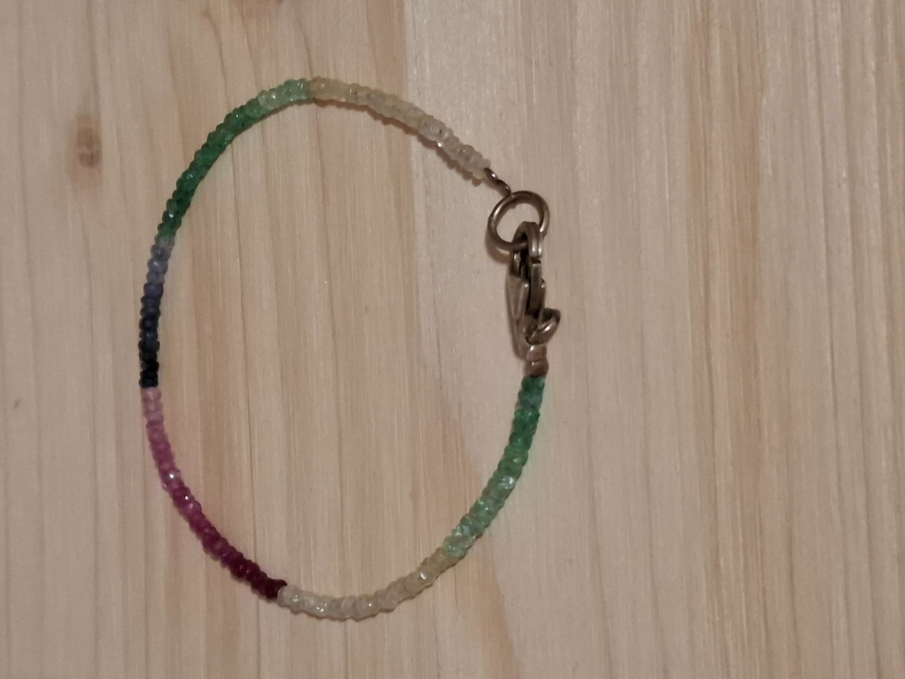 Bracciali & Braccialetti: Edelstein Armband Saphir Multicolor S 925 – Usato da Zwieselberg venduto da Halifaxmendusli 7