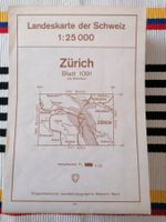 1091 Zürich🌞🌞1:25'000 Landeskarte der Schweiz