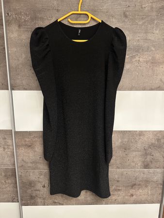 Elegantes, schwarzes Glitzer Kleid