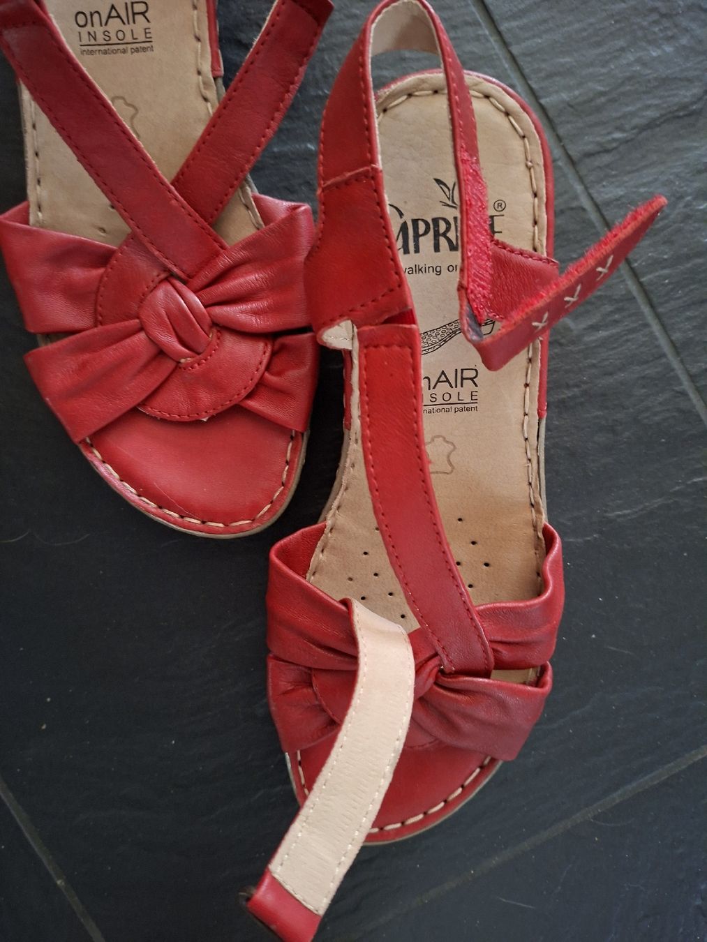 Scarpe da donna: Caprice Sandalen Leder rot Gr.37 – Usato da Barzheim venduto da spitz01 6