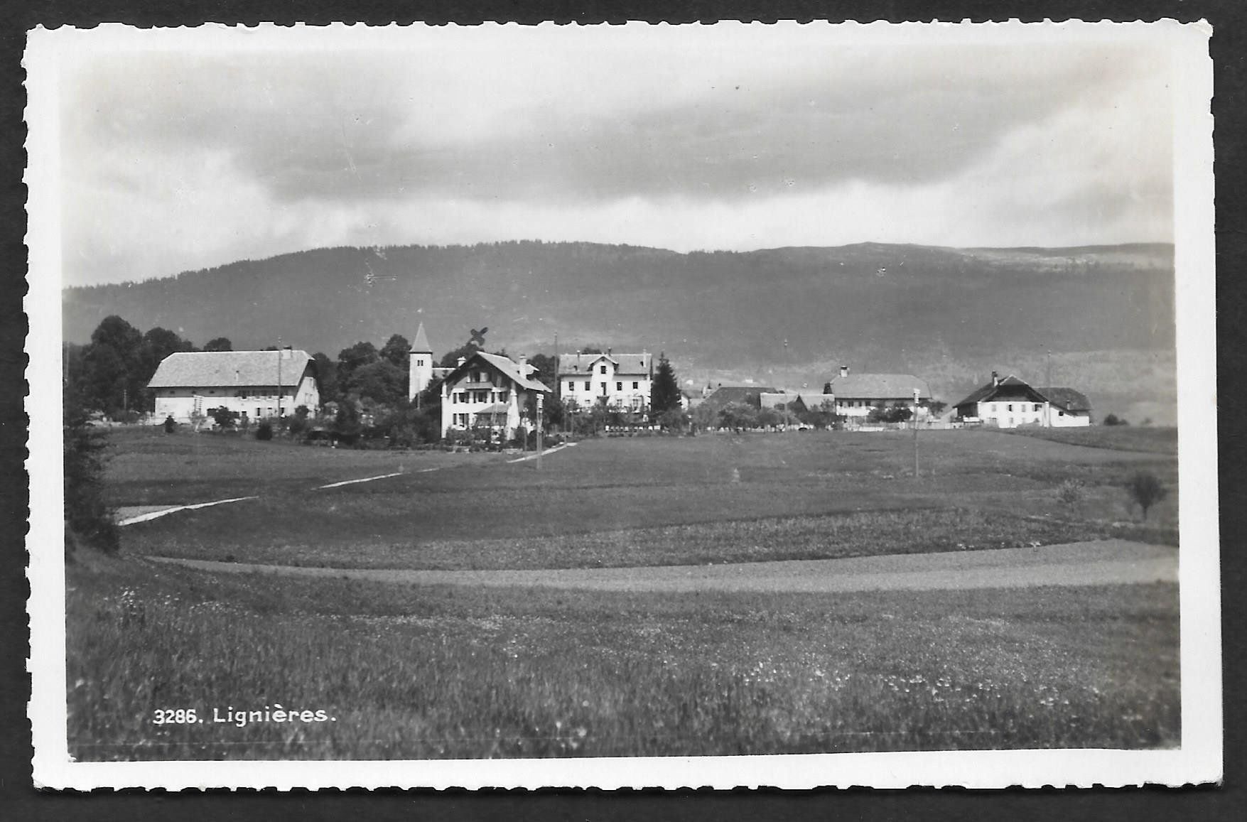 Cartoline postali: Lignières Gesamtansicht – Usato da Olten venduto da clotaldi