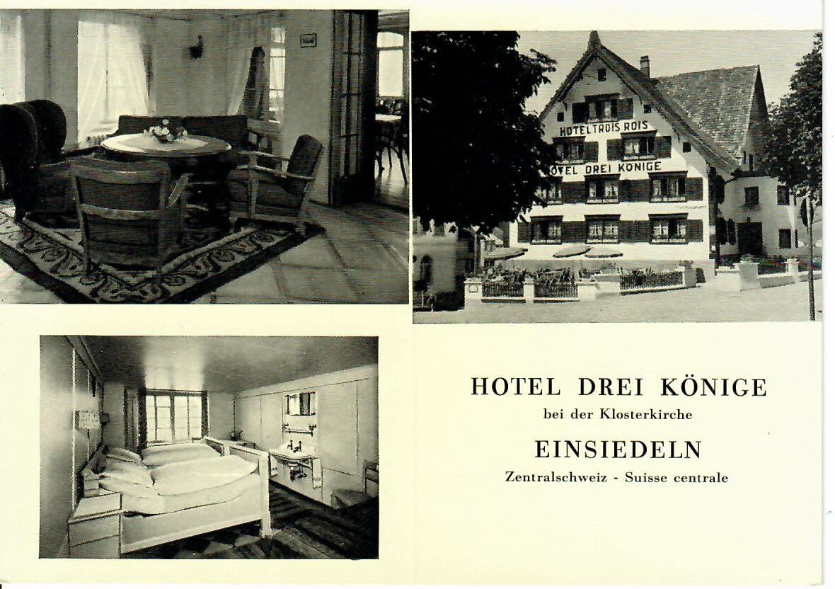 Ansichtskarten: Hotel drei Könige Einsiedeln – Gebraucht aus Hochdorf von Ziegel-16
