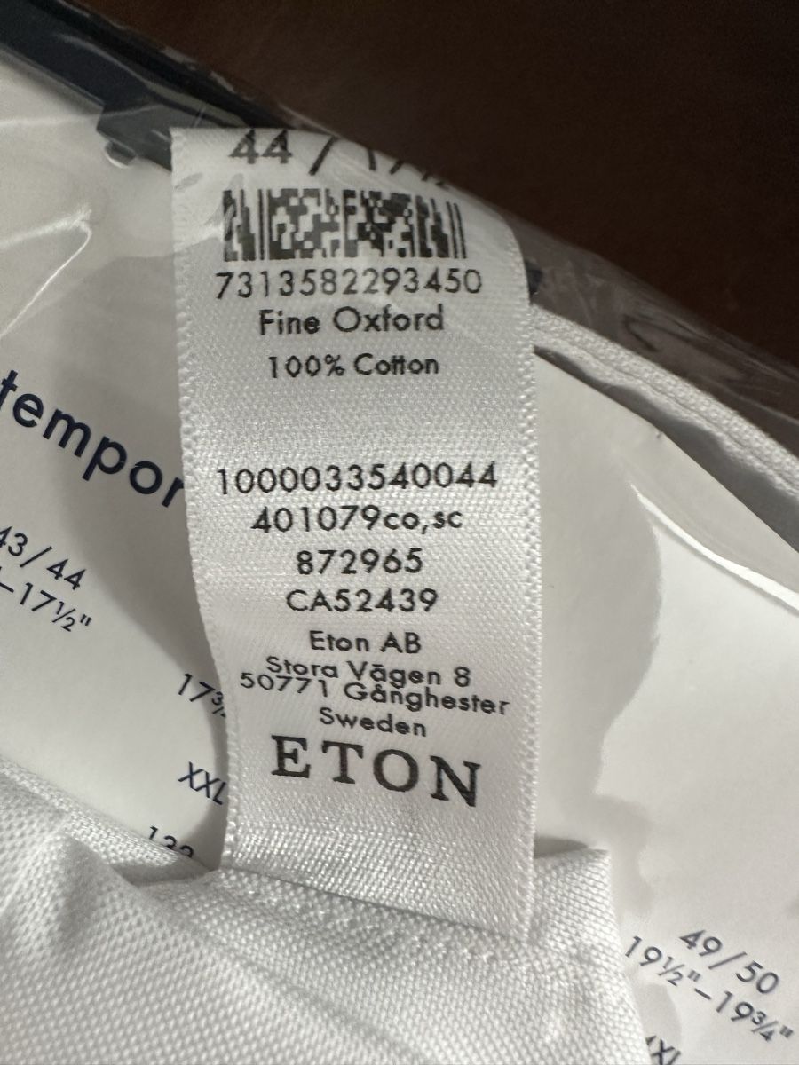 Camicie: Eton Hemd Contemporary Grösse 44/17.5  – Nuovo e nell'imballaggio originale da Küsnacht ZH venduto da Nano_zh 2