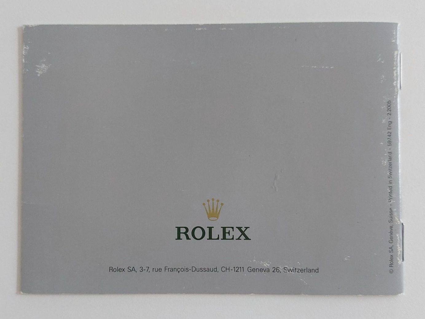 Rolex Orologi: Rolex Booklet 2005 Explorer ENG VINTAGE – Usato da St. Gallen venduto da shatcy 2