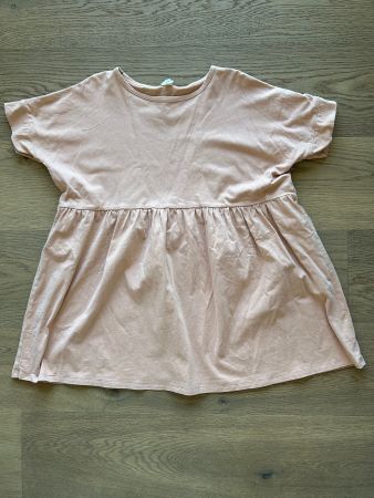 Weites Kleid - Gr.140 bzw. 9-10 Jahre, Farbe Apricot/Rosa