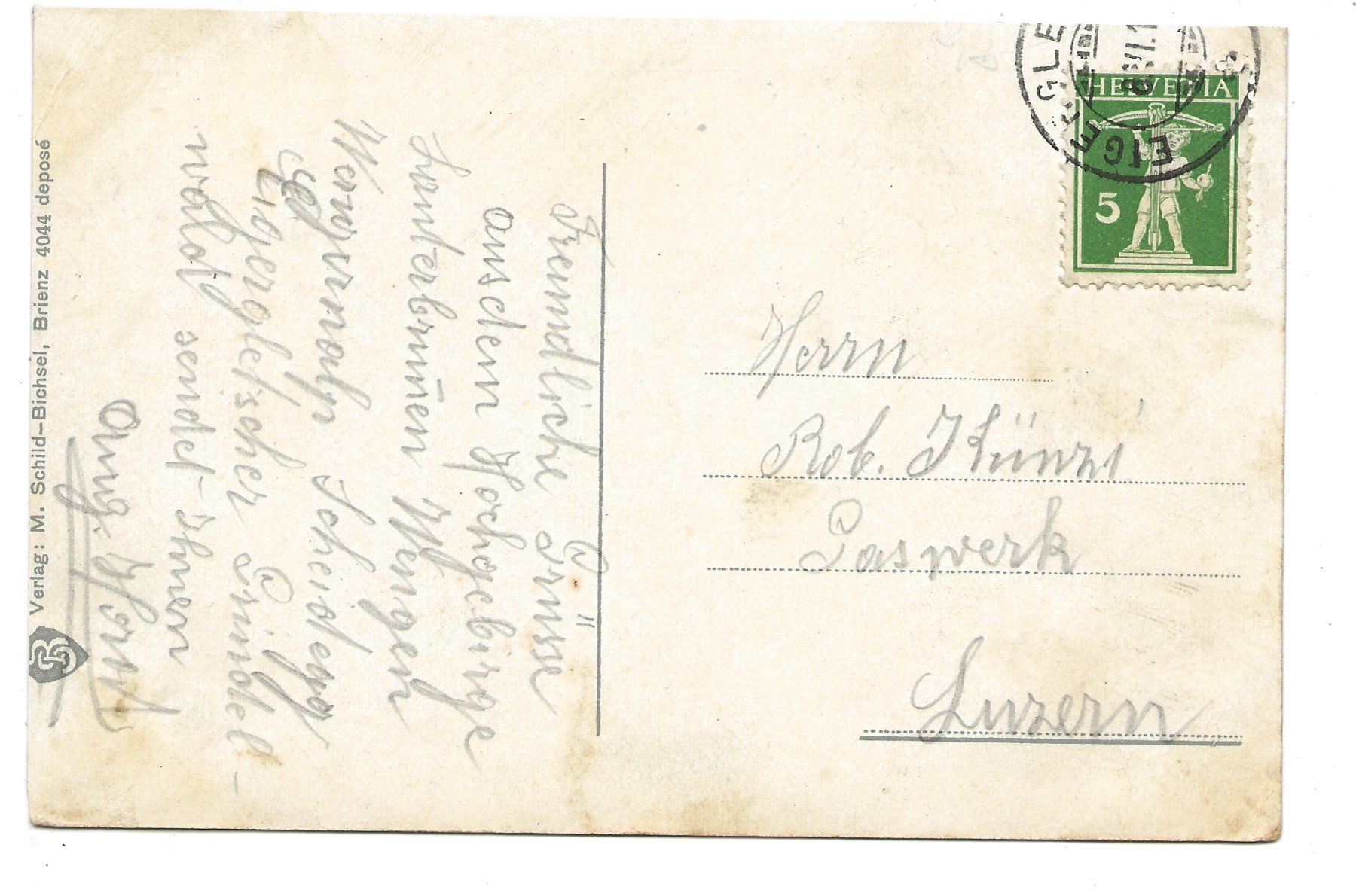 Cartes postales: Jungfraubahn BE Eiger Mönch Jungfrau  Eigergletscher um 1910 – D'occasion à Engelburg par Cartophil 1