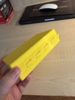 Scatola portaoggetti in plastica giallo nuovo stato