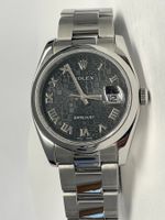 Rolex Datejust 36 Stahl Oyster Ziff. Black Roman Jubile