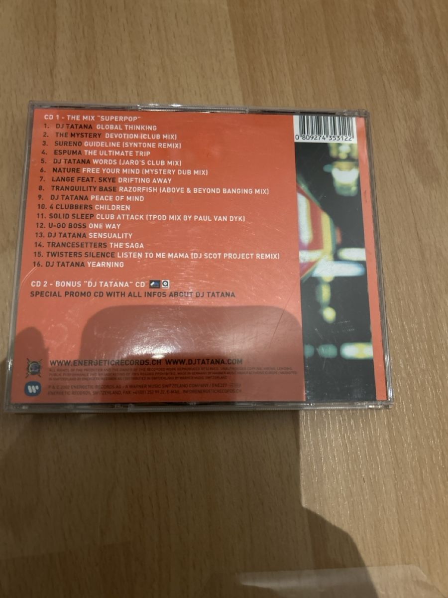 CD: DJ Tatana - Superpop CD, Top Zustand, Schweizer DJ-Ikone! – Usato da Herbetswil venduto da rotekatze84 1