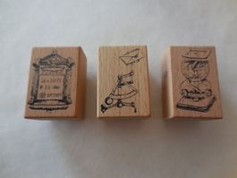 3er Set  LCN Design Studio Stempel "Postage"