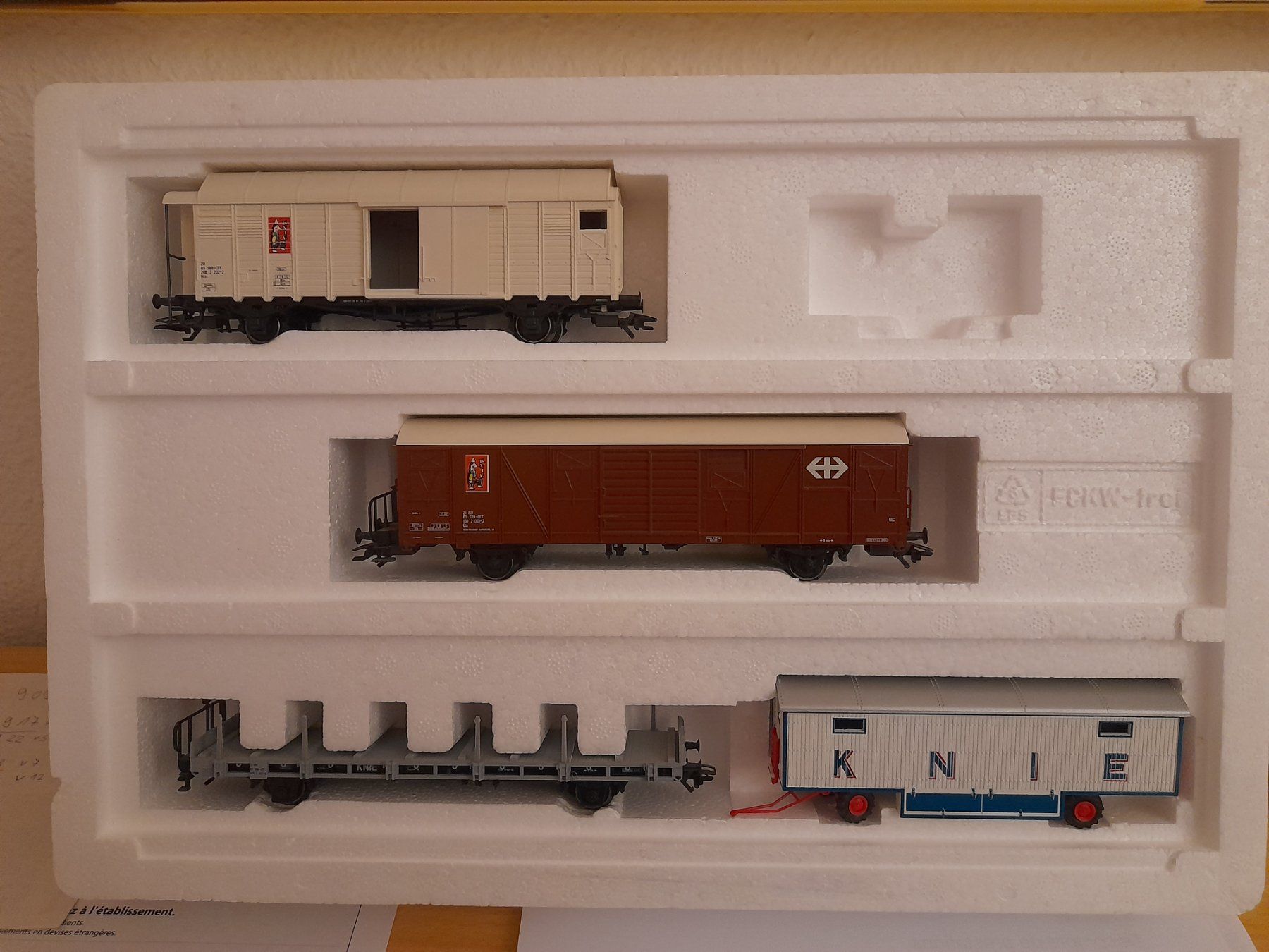 Märklin Modelleisenbahnen: Coffret de wagons du circque Knie – Neu und originalverpackt aus Auvernier von gandalf08 1