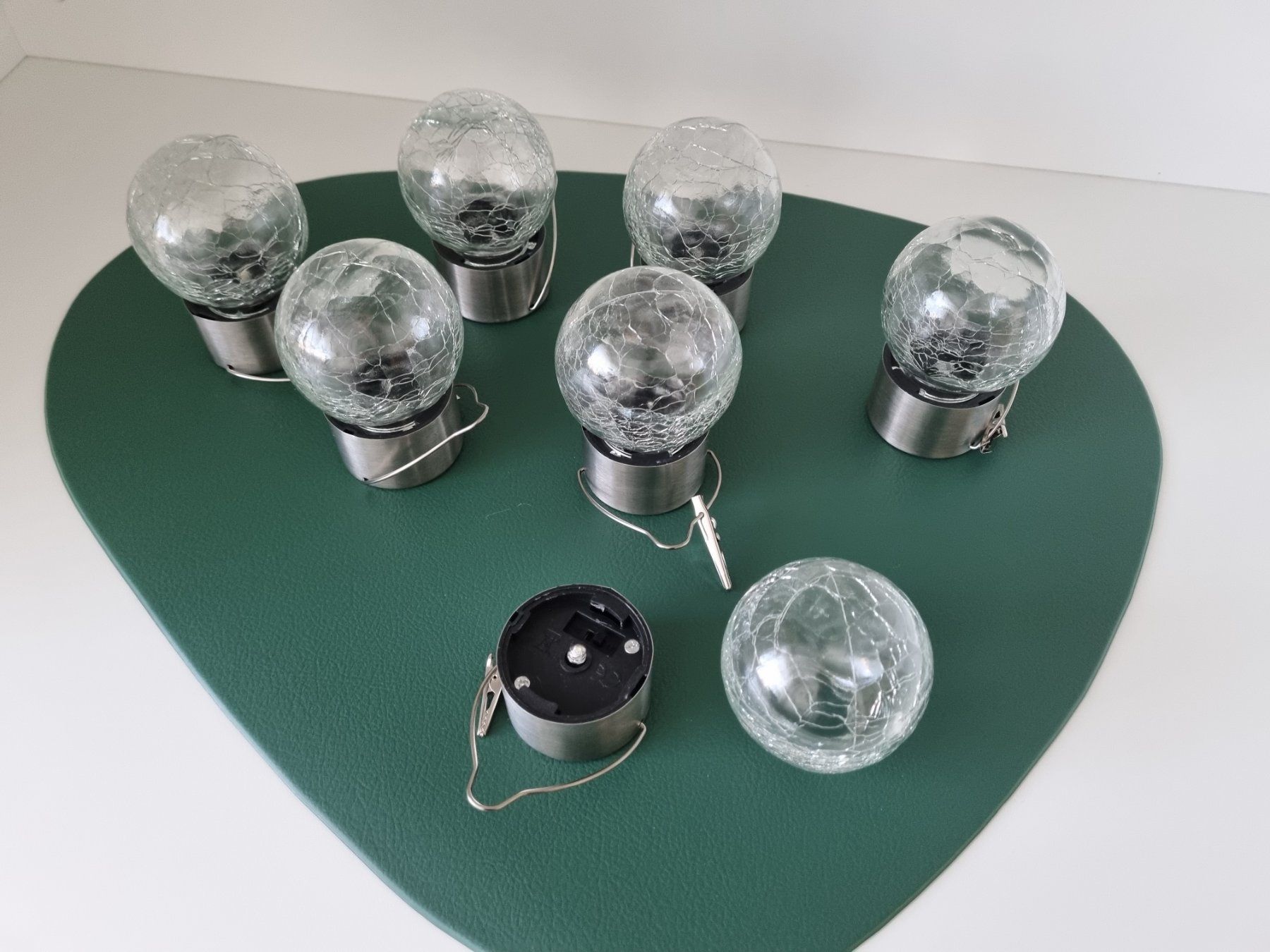 Guirlandes lumineuses: 7 Stück Solarkugeln aus Glas NEU – Neuf avec emballage d'origine à Zofingen par Felpa