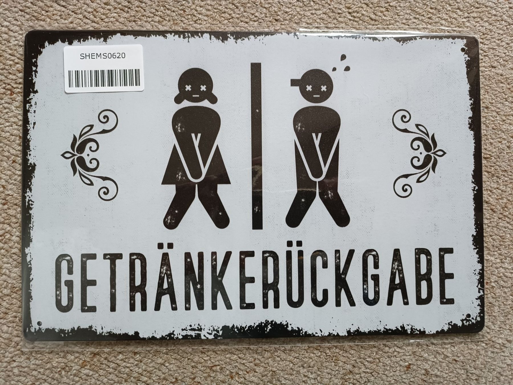 Schilder: Blechschild Toilette WC – Neu und originalverpackt aus Vogelsang AG von miinlade