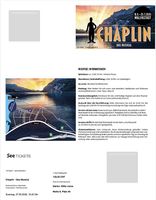 2 Tickets "Chaplin - Das Musical 27.06.2026" TOP PLÄTZE