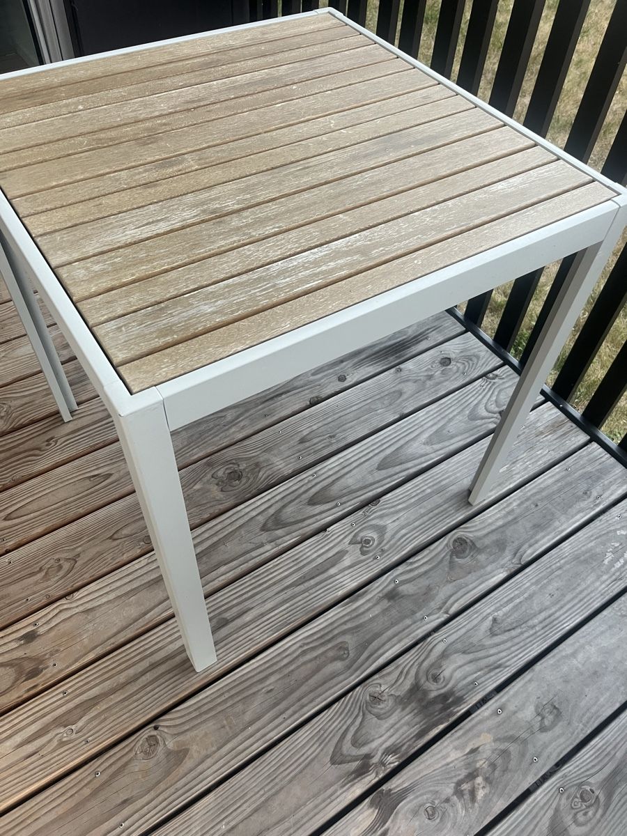 Tische: Gartentisch Holz Metall Gestell, gebraucht – Gebraucht aus Rombach von han_5gdw 1