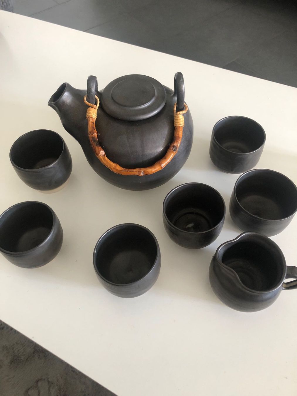 Teiere: Schwarzes Teekannen Set  6 teilig – Usato da Kaltbrunn venduto da lagone1