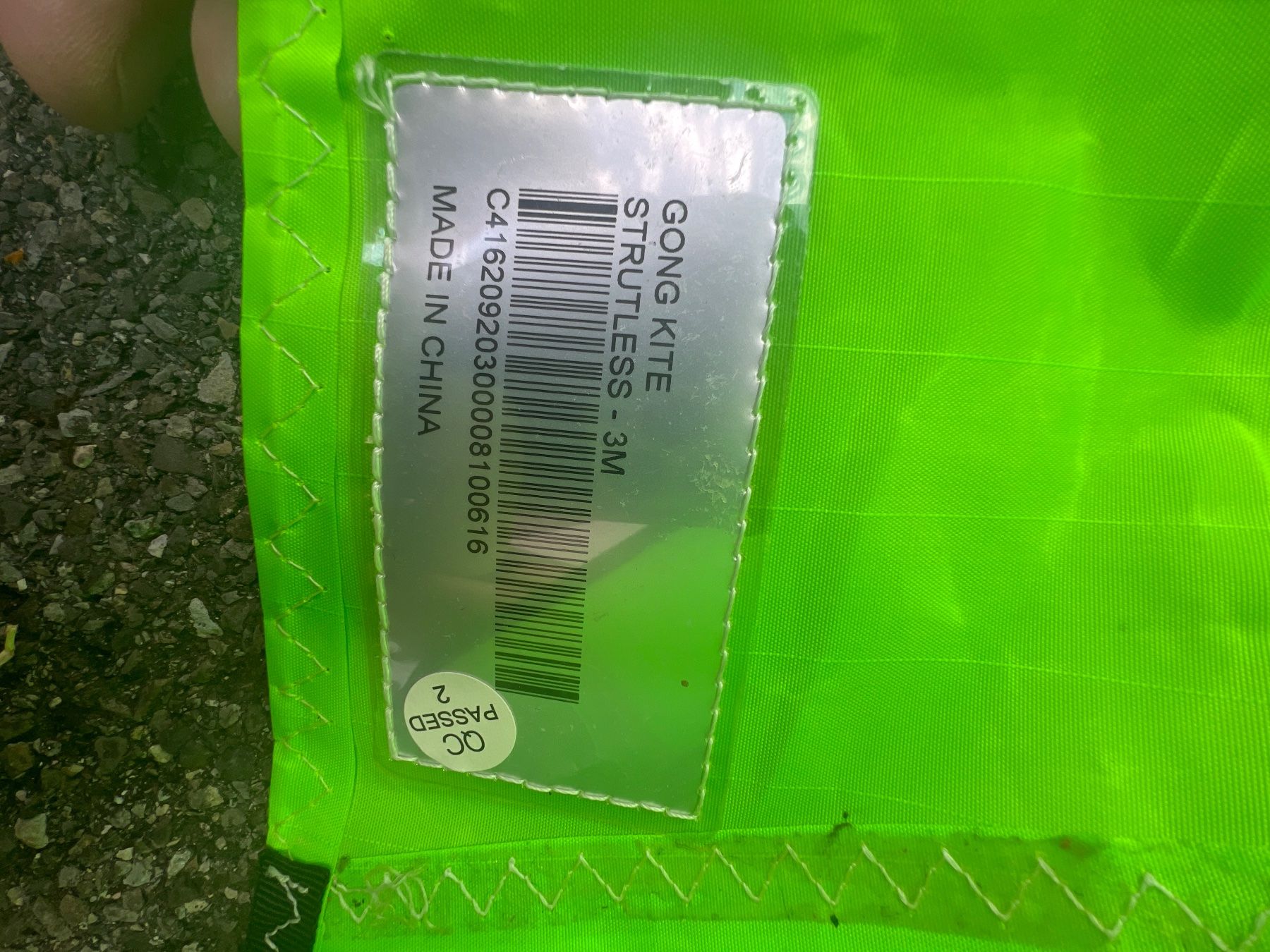 Gong Aquilone: Aile de kite Gong strudless 3m – Usato da Ecublens VD venduto da job_f676 4