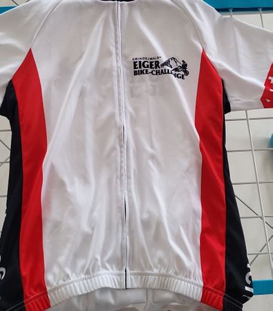 Eiger Bike Challenge Radtrikot Weiss Rot Grösse L gebraucht