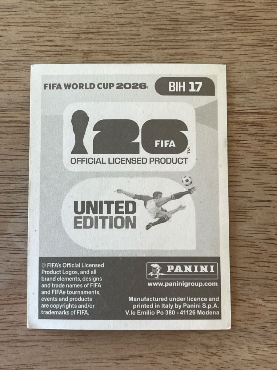Panini Carte collezionabili: Panini BIH 17 Ermedin Demirovic – Nuovo (secondo la descrizione) da Fällanden venduto da Permarco 1