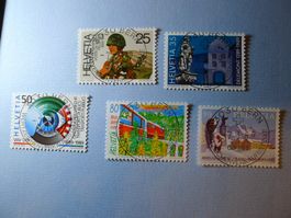 1989 Sonderpostmarken 770 - 774 ET Vollstempel 3030 Bern PTT