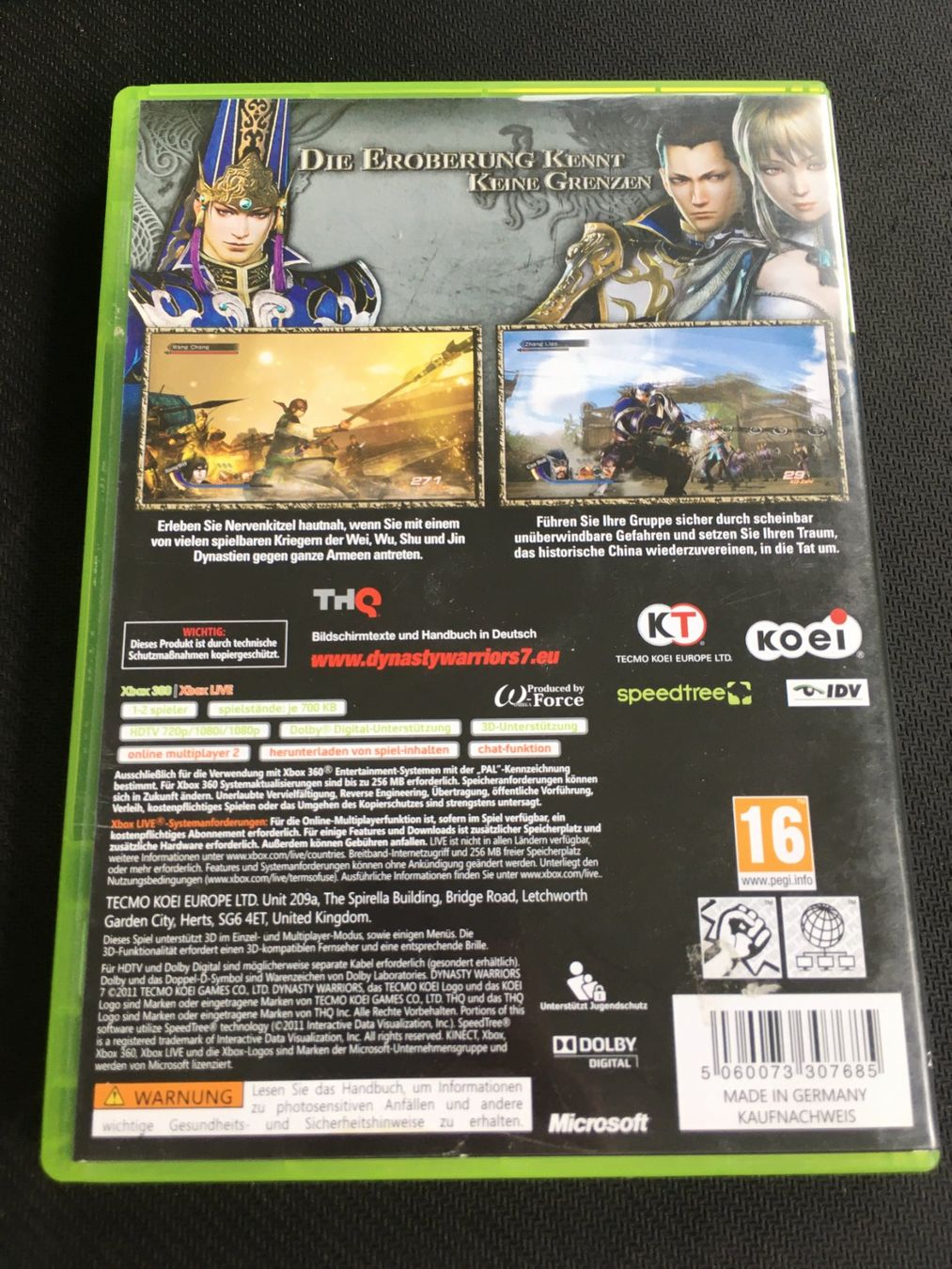 Microsoft Giochi: Dynasty Warriors 7 - Xbox 360 Game – Usato da St.Gallen venduto da Punktchen01 1