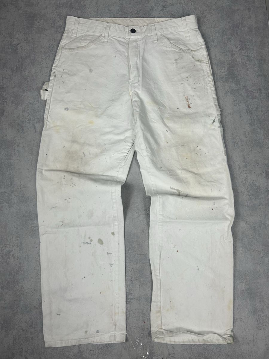 Dickies Jeans: Pantalon de travail / work pants Dickies Blanc - W32 – Nuovo (secondo la descrizione) da Hauterive NE venduto da Leo_o 2