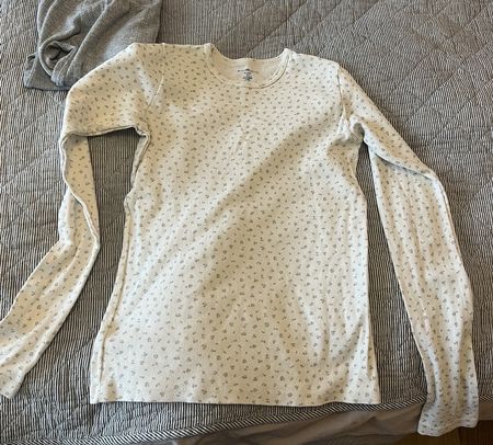 White Long Sleeve Top Brandy Melville Size S