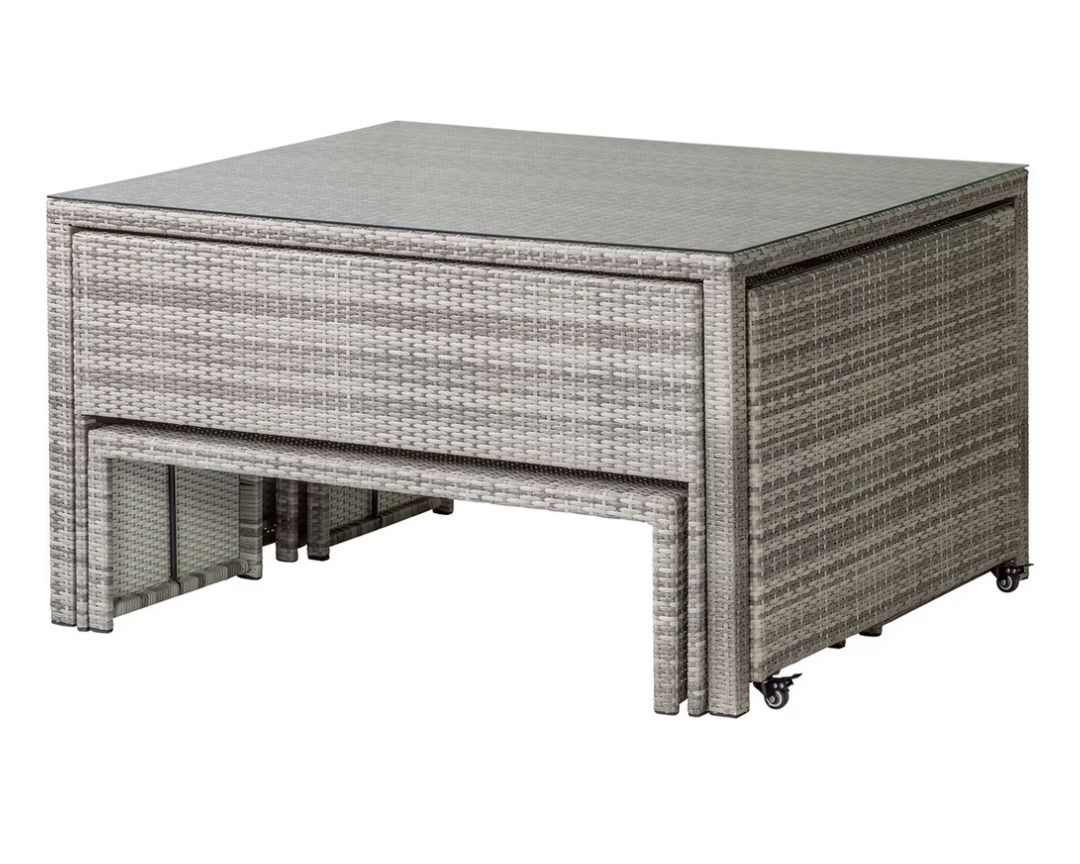 Set di tavolo e panche: Gartenlounge-Set "Melba #21", Gartentisch – Usato da Steinerberg venduto da MiraEl 1