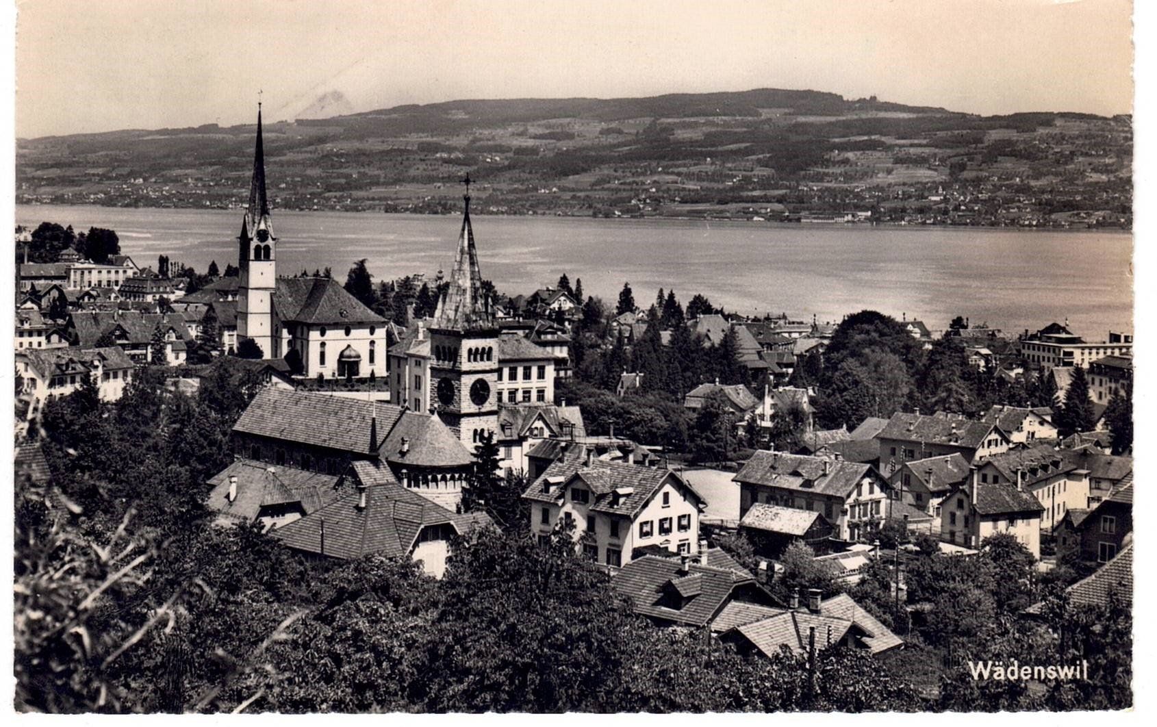 Cartoline postali: 1951 Wädenswil mit Bahnstempel – Usato da Kreuzlingen venduto da Koi4
