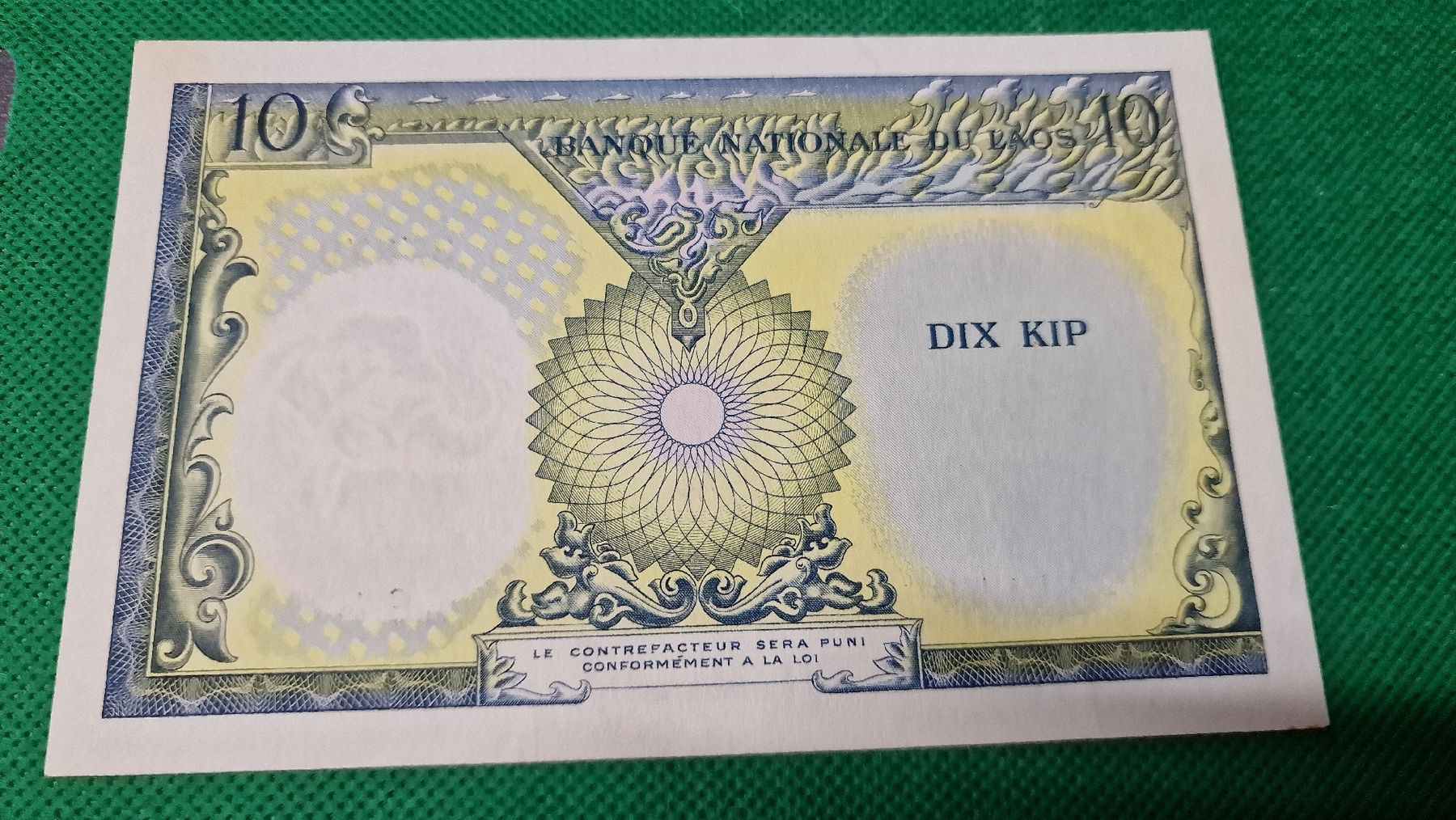 Banconote: Banknote Laos 1962 NEU – Nuovo e nell'imballaggio originale da Herisau venduto da Antiques.AR 1