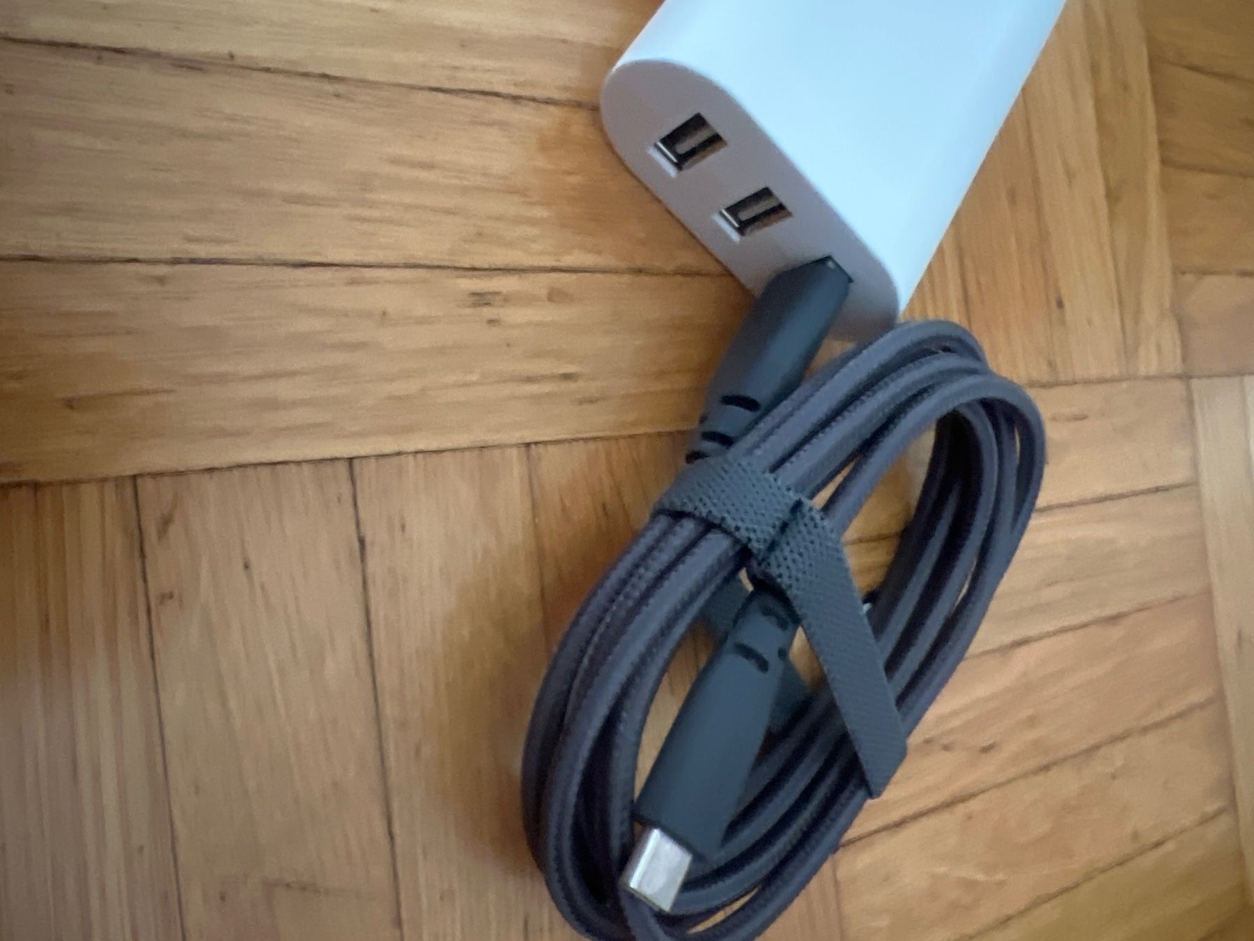 Caricabatterie: Ikea Chargeur USB blanc 3 ports avec cble USB-C – Usato da Gland venduto da ms_ 1