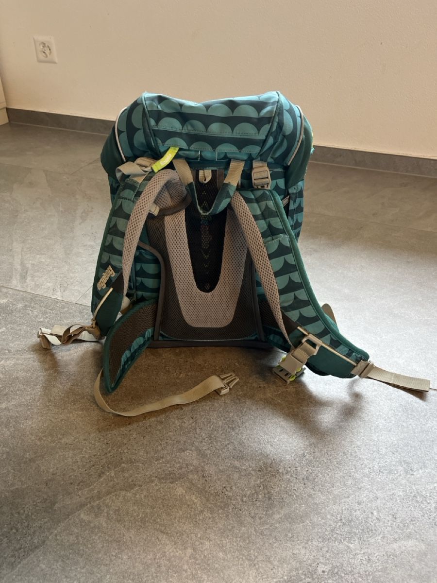 Ergobag Borse & Zaini: Ensemble sacs Ergobag vert bleu motif vague utilisé – Usato da Avenches venduto da bap_x77b 3