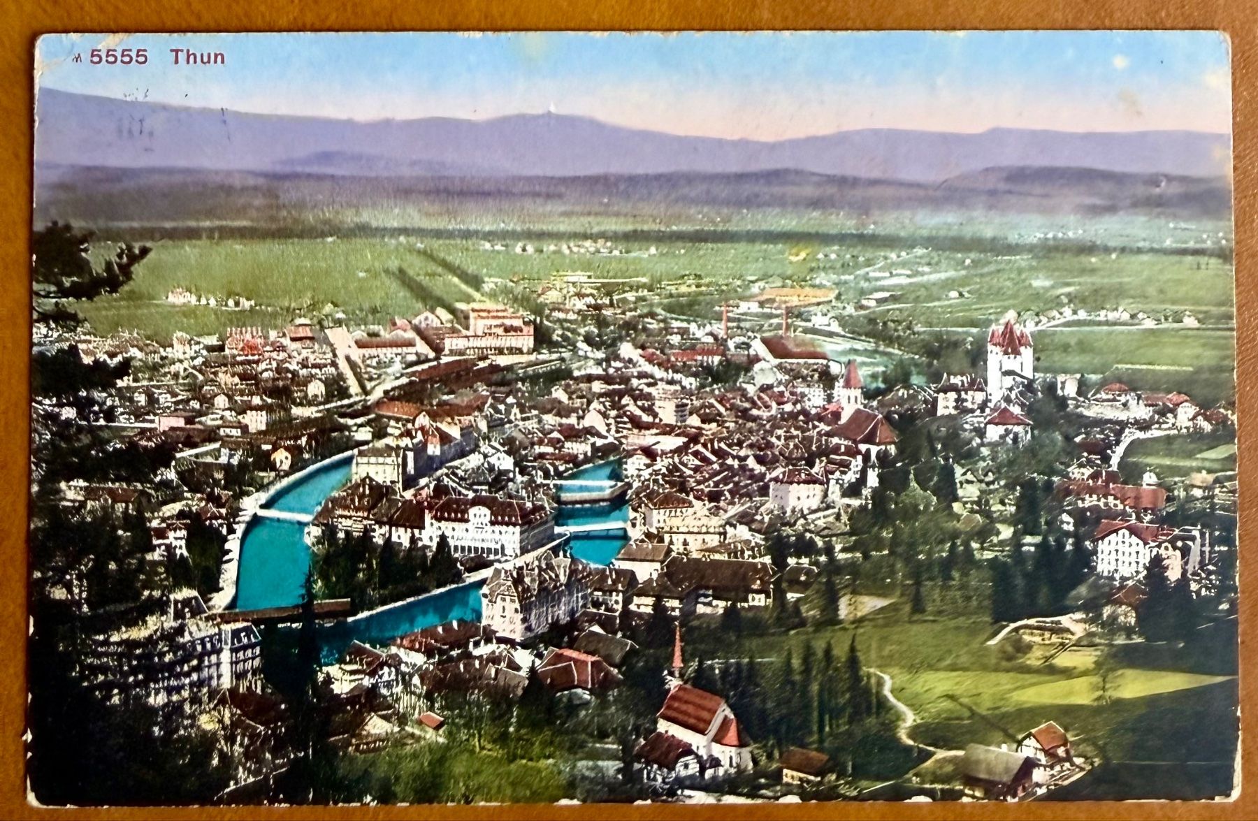 Cartoline postali: Thun - Panorama 1913 – Usato da Lutry venduto da Ediego